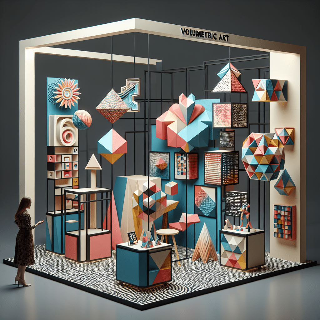 Arte volumétrico para stands llamativos