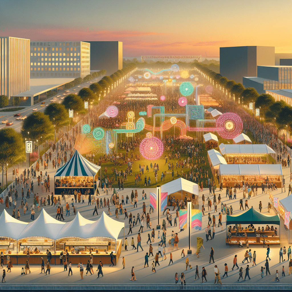 Diseños en gran escala para festivales y eventos